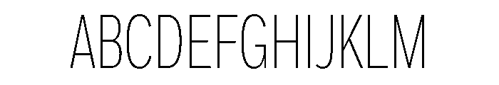 Sofia Comp Extra Light Font UPPERCASE
