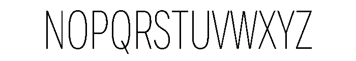 Sofia Comp Extra Light Font UPPERCASE