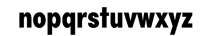 Sofia Comp Heavy Font LOWERCASE