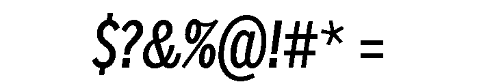 Sofia Comp Italic Font OTHER CHARS
