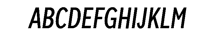 Sofia Comp Italic Font UPPERCASE