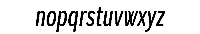 Sofia Comp Italic Font LOWERCASE