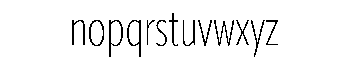 Sofia Comp Light Font LOWERCASE