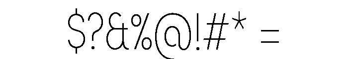 Sofia Comp Regular Font OTHER CHARS