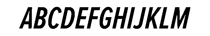 Sofia Comp Semibold Italic Font UPPERCASE