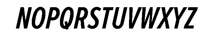 Sofia Comp Semibold Italic Font UPPERCASE