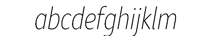 Sofia Comp Thin Italic FONT