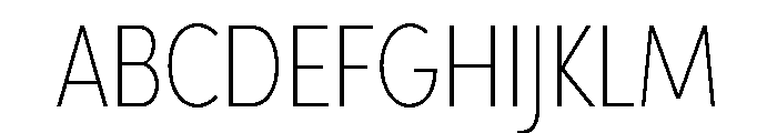 Sofia Comp Thin Font UPPERCASE