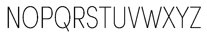 Sofia Comp Thin Font UPPERCASE