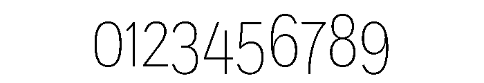 Sofia Condensed Extra Light Font OTHER CHARS