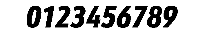 Sofia Condensed Heavy Italic Font OTHER CHARS