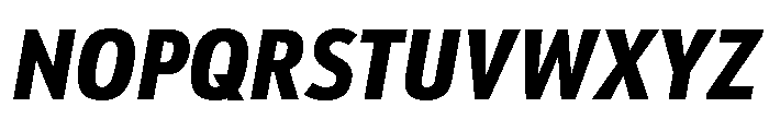 Sofia Condensed Heavy Italic Font UPPERCASE