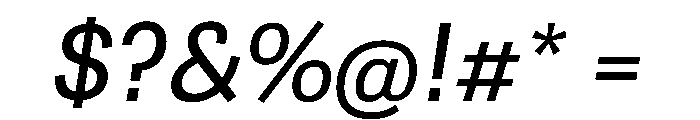 Sofia Condensed Italic Font OTHER CHARS