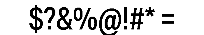 Sofia Condensed Medium Font OTHER CHARS