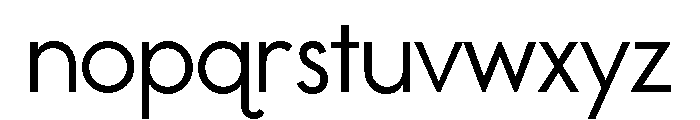 Sofia Condensed Regular Font LOWERCASE