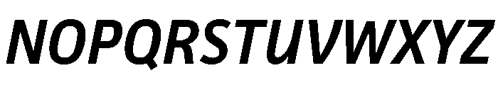 Sofia Condensed Semibold Italic Font UPPERCASE