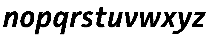 Sofia Condensed Semibold Italic Font LOWERCASE