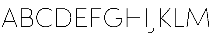 Sofia Condensed Thin Font UPPERCASE