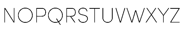 Sofia Condensed Thin Font UPPERCASE