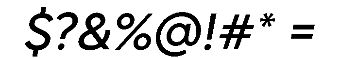 Sofia Narrow Italic Font OTHER CHARS