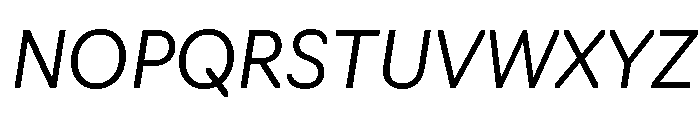 Sofia Narrow Light Italic Font UPPERCASE