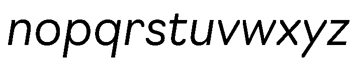 Sofia Narrow Light Italic Font LOWERCASE