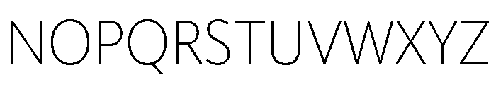 Sofia Narrow Light Font UPPERCASE