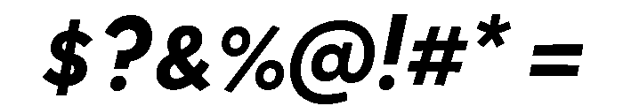 Sofia Narrow Medium Italic Font OTHER CHARS