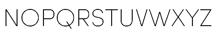 Sofia Narrow Regular Font UPPERCASE
