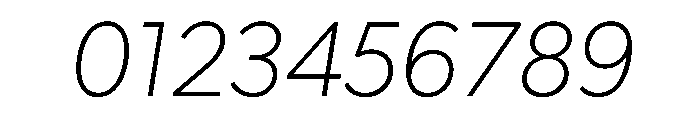 Sofia Narrow Thin Italic Font OTHER CHARS