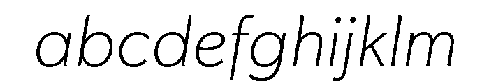 Sofia Narrow Thin Italic FONT