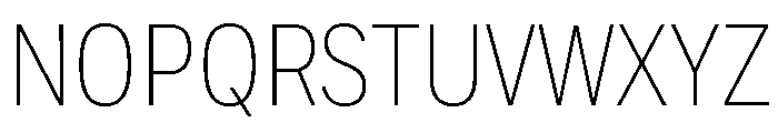 Sofia Pro Condensed Variable Extra Light Font UPPERCASE