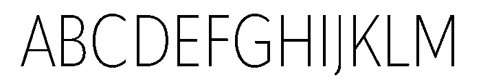 Sofia Pro Condensed Variable Light Font UPPERCASE