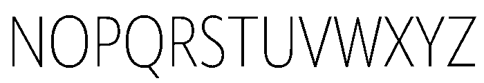 Sofia Pro Condensed Variable Light Font UPPERCASE