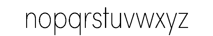 Sofia Pro Condensed Variable Thin Font LOWERCASE