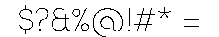 Sofia Pro VAR Ultra Light Font OTHER CHARS