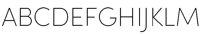Sofia Pro VAR Ultra Light Font UPPERCASE