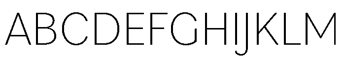 Sofia Pro Variable Extra Light Font UPPERCASE