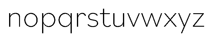 Sofia Pro Variable Extra Light Font LOWERCASE