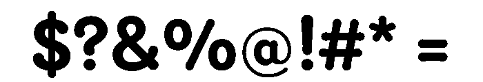 Sofia Soft Bold Font OTHER CHARS