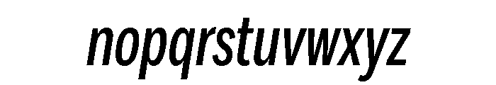 Sole Sans Variable Medium Italic Font LOWERCASE