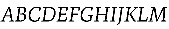 Sole Serif Variable Light Italic Font UPPERCASE