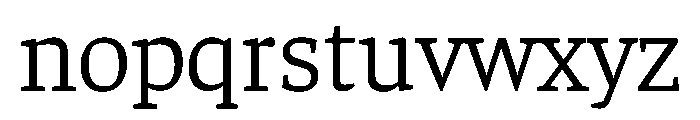 Sole Serif Variable Light Font LOWERCASE