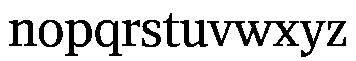 Sole Serif Variable Regular Font LOWERCASE