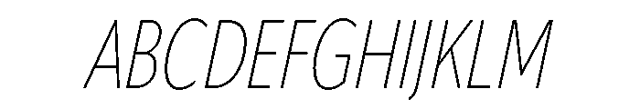 Soprani Variable Extra Light Italic Font UPPERCASE