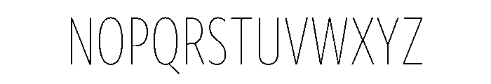 Soprani Variable Extra Light Font UPPERCASE
