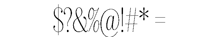Soprani Variable Thin Font OTHER CHARS