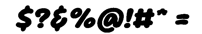 Sour Gummy Black Italic Font OTHER CHARS