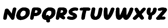 Sour Gummy Black Italic Font UPPERCASE