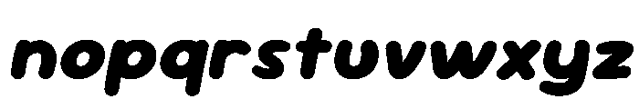 Sour Gummy Black Italic Font LOWERCASE